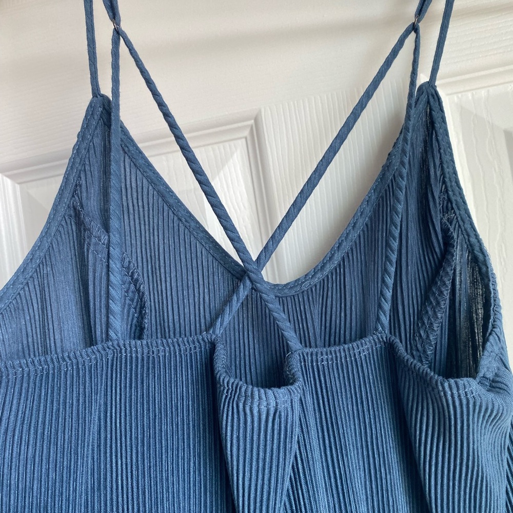 Blue Spaghetti Strap Dress - Picture 4 of 7